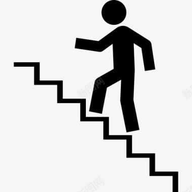 上升楼梯上楼梯上楼图标图标