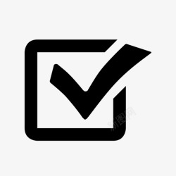 icon勾选项投票批准勾选复选框列表图标高清图片