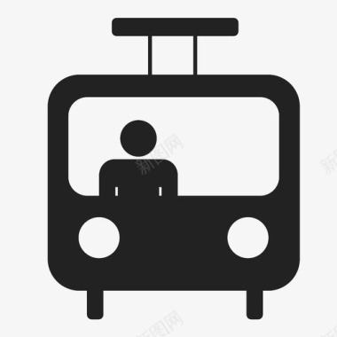 公交地铁标识有轨电车司机地铁图标图标