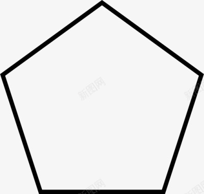 五边形几何学形状图标图标