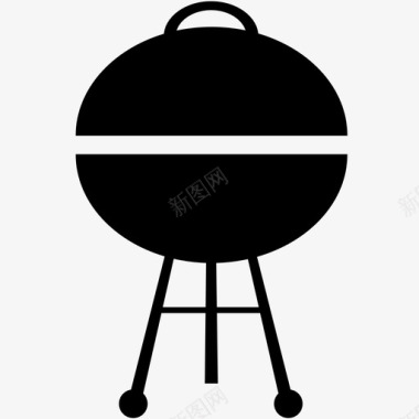 烧烤烟熏户外肉食物图标图标
