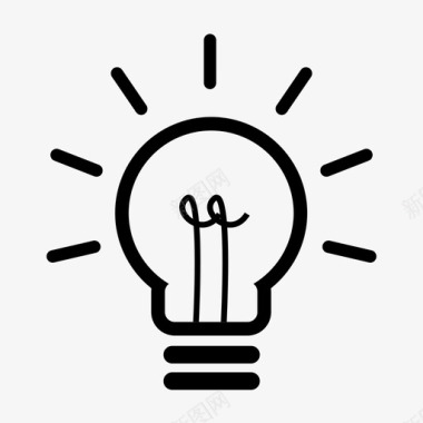 光亮折射灯泡光亮固定装置图标图标