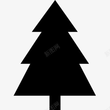 圣诞树森林装饰品图标图标