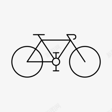 自行车赛车骑行图标图标
