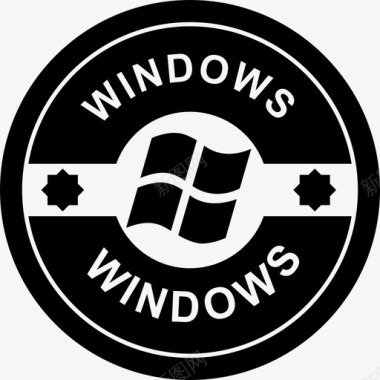 复古磁带Windows操作系统徽章社交徽章复古社交徽章图标图标