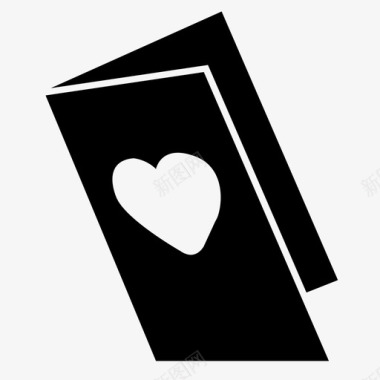 情人节异形卡片卡片贺卡心图标图标
