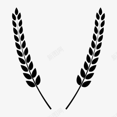 官方走秀小麦农业徽章图标图标
