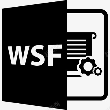 卷轴样式WSF开放文件格式接口文件格式样式图标图标