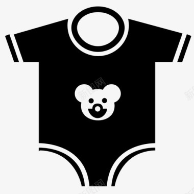 狗狗们穿衣服连体衣婴儿婴儿衣服图标图标