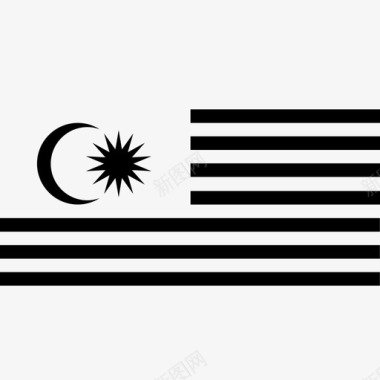 马来西亚国旗公民国家图标图标