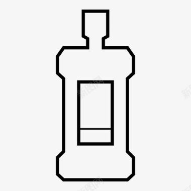 漱口水奶瓶护理用品图标图标