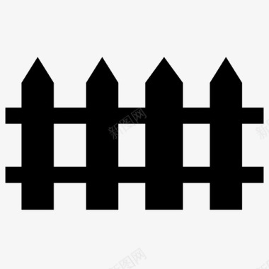 围栏栅栏防护图标图标