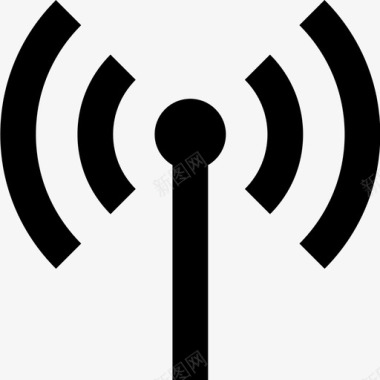 WIFI网络天线覆盖网络图标图标