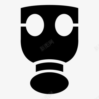 面具男防毒面具污染辐射图标图标
