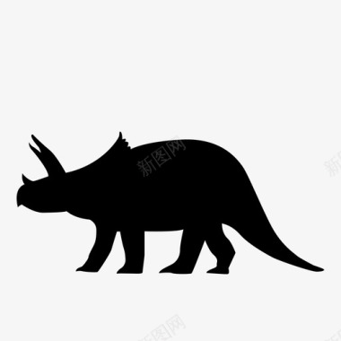 三角龙动物生物图标图标