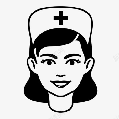 女医生护士护士女女孩图标图标