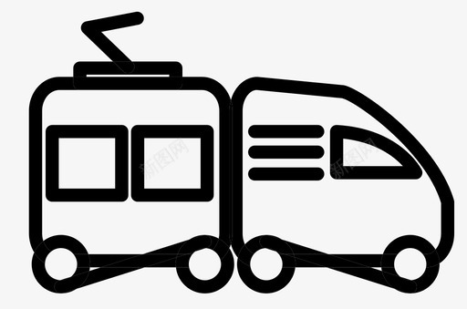 公交地铁标识火车地铁火车车厢图标图标