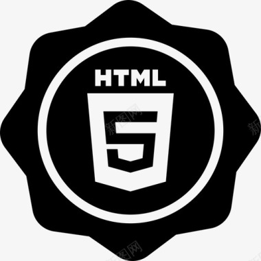 HTML5代码HTML5徽章社交徽章图标图标