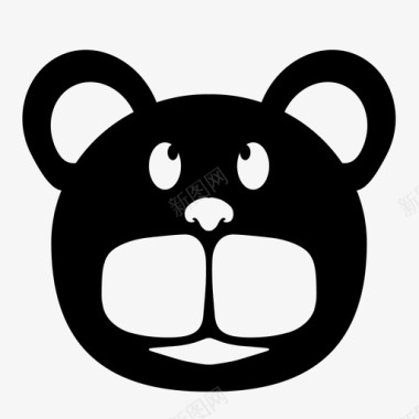 卡通泰迪狗泰迪熊动物卡通图标图标