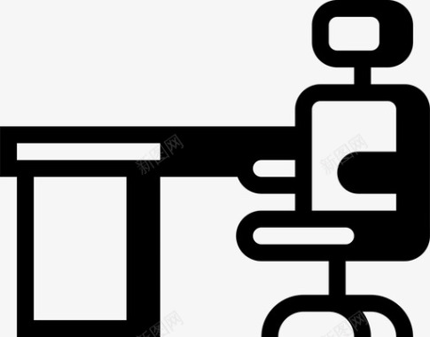 桌面办公室办公桌椅子桌面图标图标