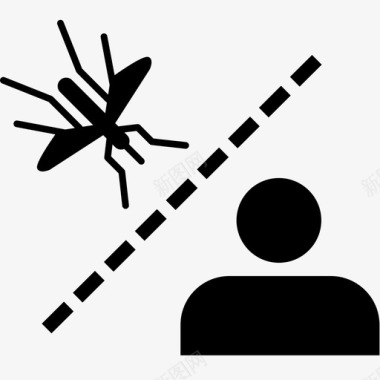 蚊帐疟疾蚊虫叮咬图标图标