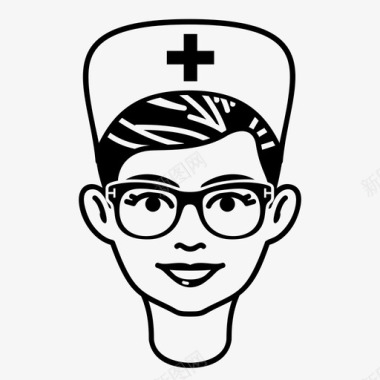 女医生护士护士职业女士图标图标