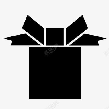 圣诞礼物盒礼品圣诞圣诞礼物图标图标