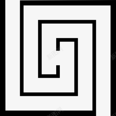 迷宫人脑迷宫寻找迷失图标图标