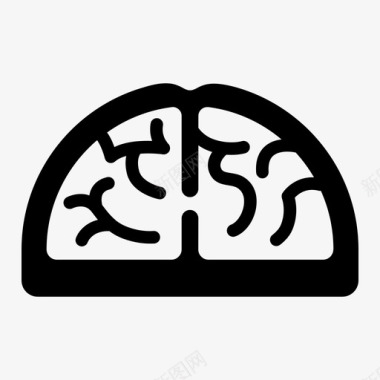 大脑大脑皮质头盖骨图标图标