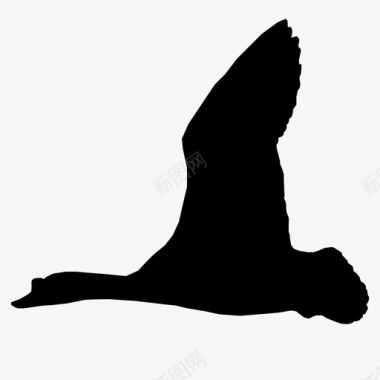 鹅动物鸟鸭羽毛图标图标