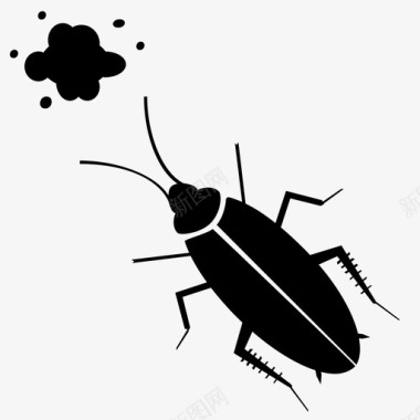 动物蟑螂动物虫子图标图标