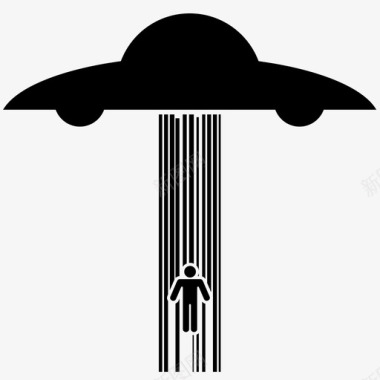漂浮外星人绑架漂浮物飞碟图标图标