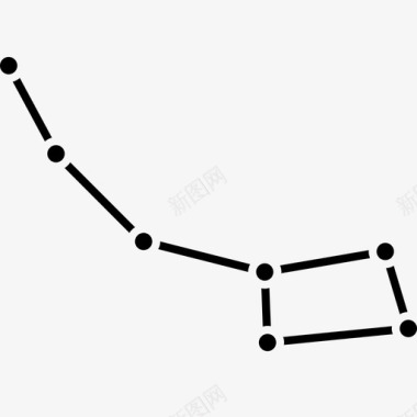 文字背景图案北斗七星天文学星座夜晚天空图标图标