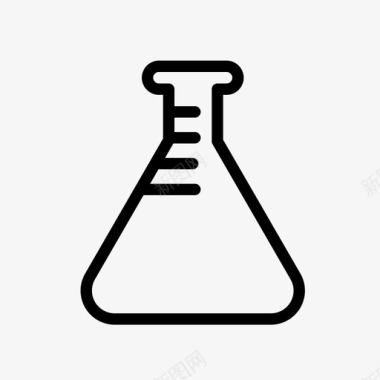 化学揭秘锥形烧瓶化学液体图标图标