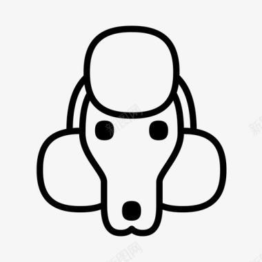 贵宾犬动物狗图标图标