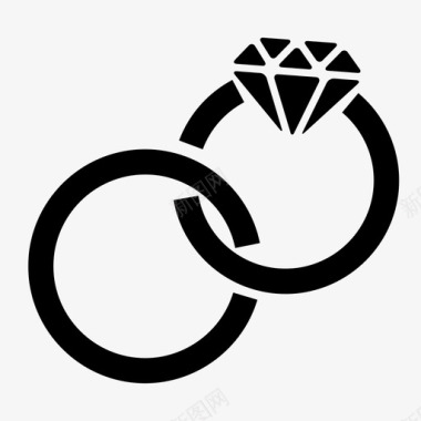 结婚素材结婚跑车钻石图标图标