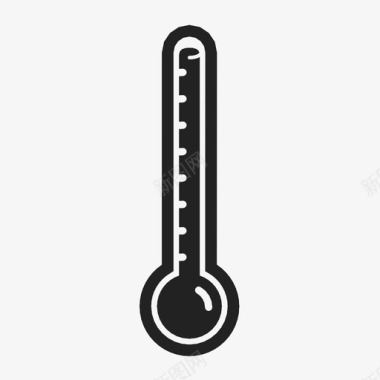 热空气高温温热温度计图标图标