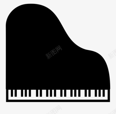 钢琴乐队古典音乐图标图标