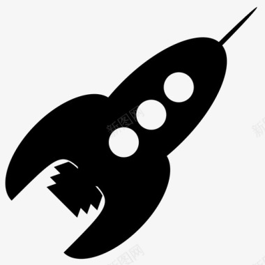 火箭外星人探险飞行宇宙飞船图标图标