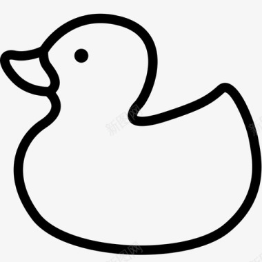 动物橡胶鸭动物鸟图标图标