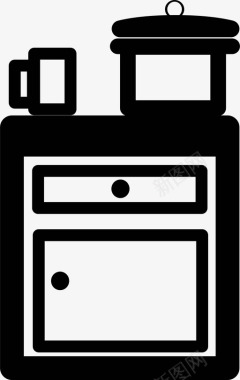 储藏室厨房橱柜烹饪锅图标图标