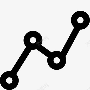 度量折线图定位点连接图标图标