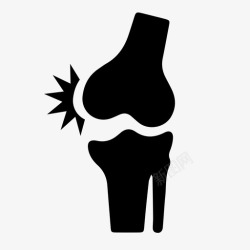 骨折疼痛关节痛膝关节关节置换图标高清图片
