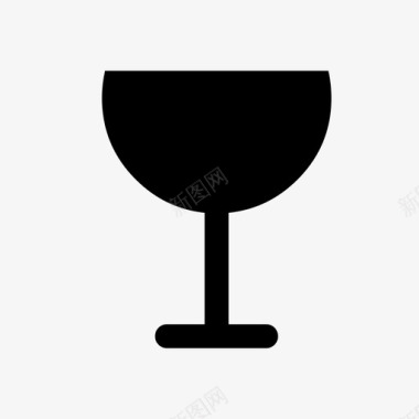 葡萄酒午餐高脚杯图标图标