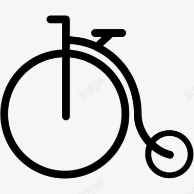 自行车旧自行车踏板交通工具轮子图标图标