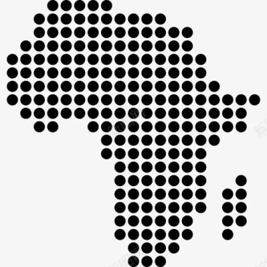 非洲旅行地点图标图标