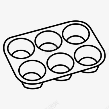 烘焙松饼盘烘焙烤盘图标图标