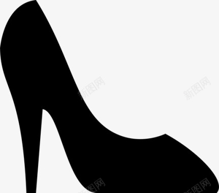 高跟鞋女性化鞋图标图标