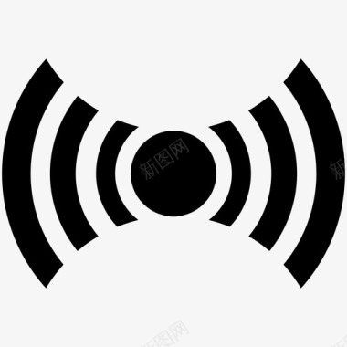 RFID信号警报无线电图标图标