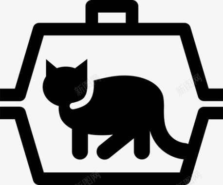 猫免扣宠物运输车宠物运输运输图标图标